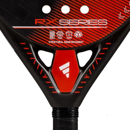 Image of adidas RX Series Red 3.4 Racket - red Black, Round Shape, EVA Soft Performance Foam, Fiberglass