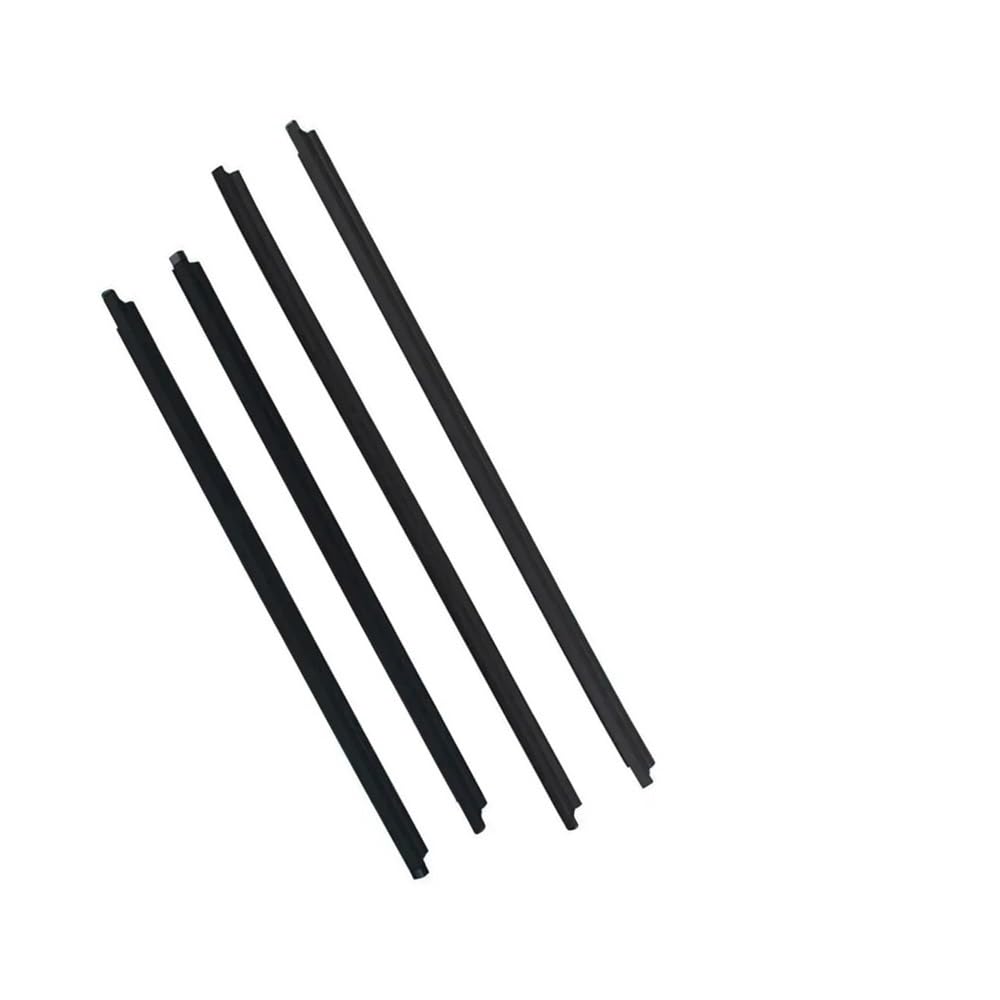 Syxlsjw Black Sealing Strip 4Pcs Car Door Window Sealing Strips Glass Waterproof Weatherstrip Rubber For Toyota For Fortuner 2004-2015
