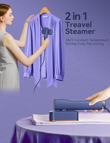 Sundu Clothes Steamer, Steamer for Clothes, Portable 2 In 1 Travel Steamer Iron,15s Fast Heat-up, 4 Modes, LED Display, 20 Minutes of Continuous Ironing Handheld Garment Steamer for Travel and Home - Image 5