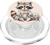 Photo Gallery vintage cottagecore raccoon fiocco floreale pastello popsockets popgrip per magsafe Photo Gallery vintage cottagecore raccoon fiocco floreale pastello popsockets popgrip per magsafe
