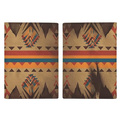 Étui de passeport en cuir motif feuilles d'érable 20.3x13.8cm pour organiser vos documents de voyage