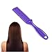 Yosoo Hair Cutter Comb Dual Side Haircut Scissor Hair Cutting Trimming Comb with Stainless Steel Blade Hair Grooming Shaper Tool for Long or Short Hair(Purple)