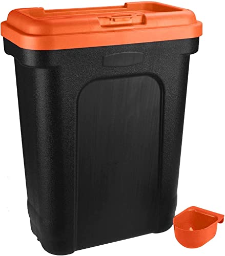 Elitezotec © NEW Red 2 X 30 LITRE ANIMAL PET FOOD STORAGE BOX CONTAINER SEED BIN CAT DOG DRY FEED