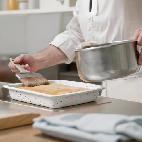 Image of saphe 8 inch Silicone Square Cake Pan Nonstick Silicone Cake Molds, Brownie baking molds for Brownie, Cake, Bread, Pie and Lasagna (3 packs) (3)