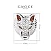 GNOCE Ancient Wolf Charms for Bracelet 925 Sterling Silver Bead Animal Wolf head Charms For Women Mother's Day Men