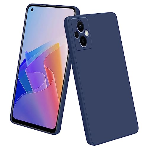 Image of LIRAMARK Silicone Soft Back Cover Case for Oppo F21 Pro 5G & Oppo F21s Pro 5G (Silicone Blue)
