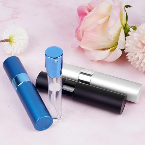 ACWOO Perfume Atomiser Bottles, 5 PCS Refillable Fine Mist Spray Bottles, 5ml Mini Travel Perfume Atomizer, Underfill Empty Travel Bottle Portable Purse Spray Bottle for Men and Women… - Image 4