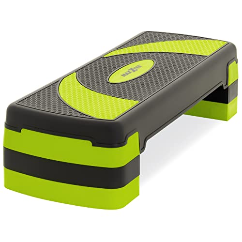 Steppbrett MAXXIVA Stepper Aerobic-Fitness in grün schwarz, höhenverstellbar