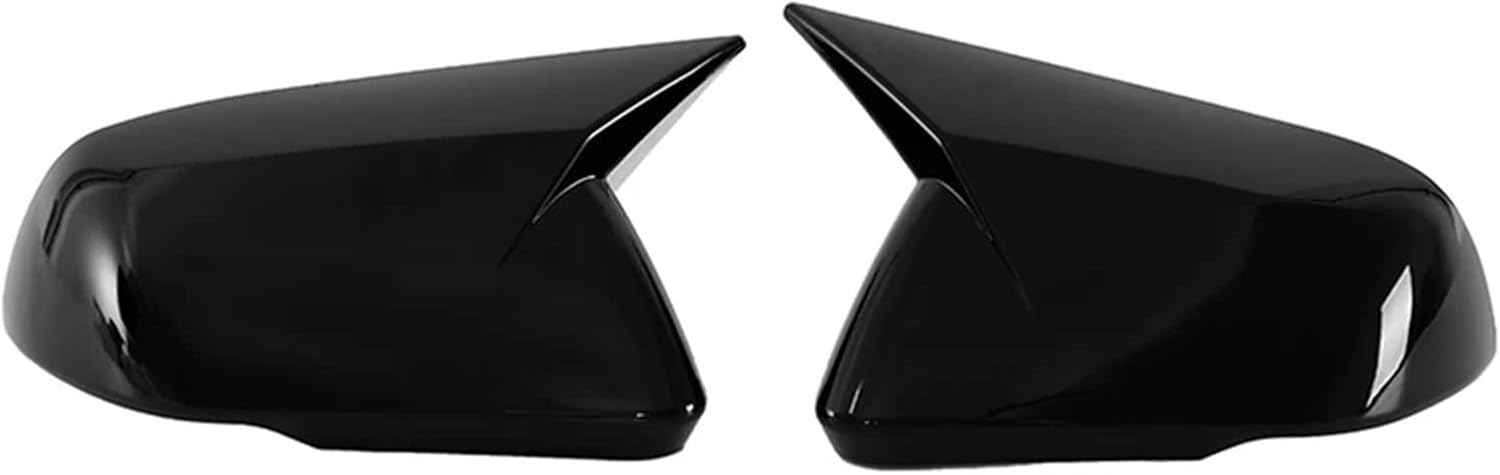 Kiyah Compatible For Mustang 2015-2022 Car Rearview Mirror Cover Wing Side Mirrors With/No Signal Light Auto Exterior Accessories (Color : 2-Glossy Black)