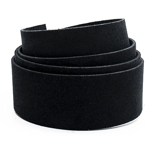 Realeather SS15042-01 Leather Strip for Crafting, 1.5" x 42" (5-6oz), Black, 1-Piece by Realeather - Image 2