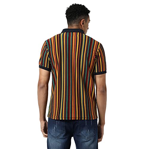 Image of Campus Sutra Men Polyester Regular Fit T-Shirt