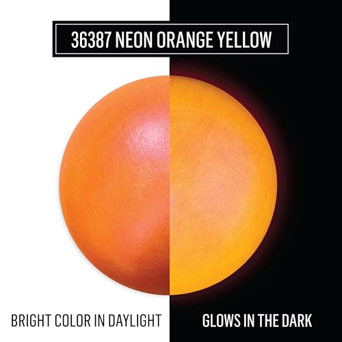 Image of FolkArt, Color Shift Blacklight Acrylic Paint, Neon Yellow Orange