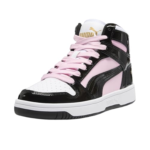 PUMA PUMA Womens Rebound Layup Shine High Sneakers Shoes Casual - Black, Pink - Size 6.5 M