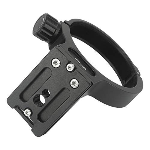 Haoge LMR-C100 Lens Collar Replacement Foot Tripod Mount Ring D for Canon EF 100mm f/2.8L Macro is USM Lens Built-in Arca Type Quick Release Plate - Thumbnail 6