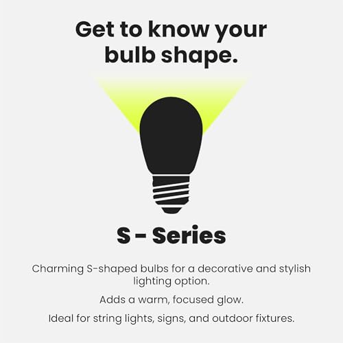 Feit Electric S14 LED Filament Light Bulbs, High Output, 2200K Warm White, 70 Lumens, String Light Replacement Bulbs, 15,000-Hour Lifespan, Clear Durable Housing, S14/822/FILED/4, 4 Pack by Feit Electric - Image 8