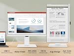 BenQ GW2486TC Office USB hub Monitor 24" 1080p | Coding Mode | IPS | Eye-Care Tech | Adaptive Brightness | Height Adjustable | White Monitor | Noice-Cancelling Mic | Daisy Chain | USB-C
