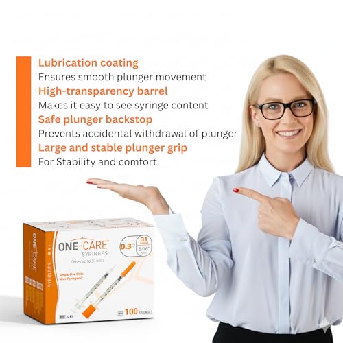 image for ONE-CARE Syringe 0.3 ml/cc, 31G x 5/16’’ (8mm), Individually Wrapp