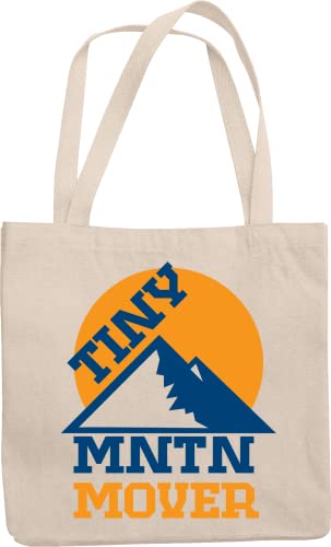 Make Your Mark Design Tiny Mountain Mover. Motivational Reusable Tote Bag For Youth, Younger Generation, Teen, Professional, Christian Kids, Missionary, Men And Women