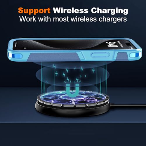 Ratcase Magnetic Case for iPhone 15 Pro Max 6.7'',[Compatible with Magsafe][Heavy Duty Shockproof] [Military Grade Drop Protection][Non-Slip] Rugged Durable 6-Layer Hard Bumper Phone Cover-Dark Blue by Ratcase - Used condition - Image 2