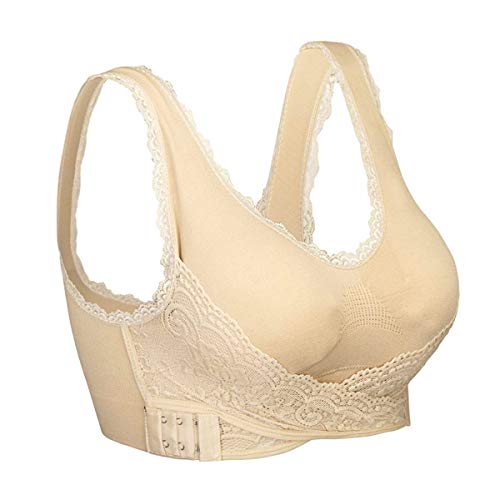 iClosam Reggiseno Senza Ferretto, Reggiseno Sportivo Donna Push Up Fibbia Laterale Anteriore con Cuscinetti Rimovibili per Running Jogging Yoga Quotidiano