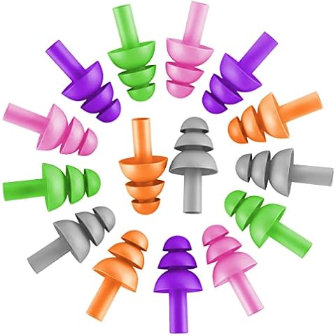 50 Pair of Soft Reusable Silicone Ear Plugs for Sleeping Swimming Concert Music Construction Work Industrial Shooting - Hearing Protection up to 25dB NRR - Waterproof Ear Plugs for Swimming Adult Men Cover