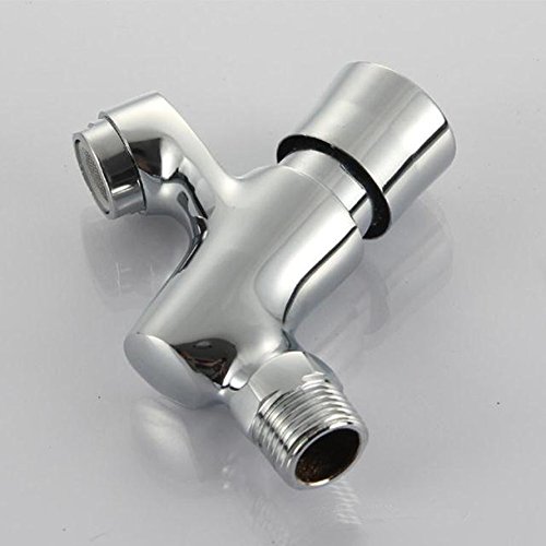 Siderit Public Bathroom Self Closing Saving Water Delay Sink Tap Wall Mounted Faucet, Chrome Finish #TOP3