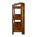 Casual Home Stratford 3-Shelf Folding Bookcase-Warm Brown
