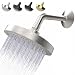 CircleSplash Rain Shower Head- Brushed Nickel finish- replacement with removable restrictor for high-pressure stream