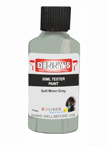 Premium Interior Wall & Ceiling Emulsion Paint – Soft Moon Grey – Rich Matt Finish, Durable & Washable, Low Odour, Ideal for Living Rooms, Bedrooms & Hallways (30ML Tester Bottle)