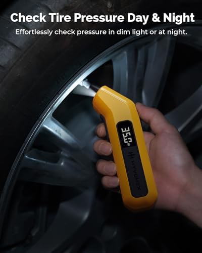 HYVOHEX 200 PSI Tire Pressure Gauge Digital for Tire Pressure (Grey) - 3