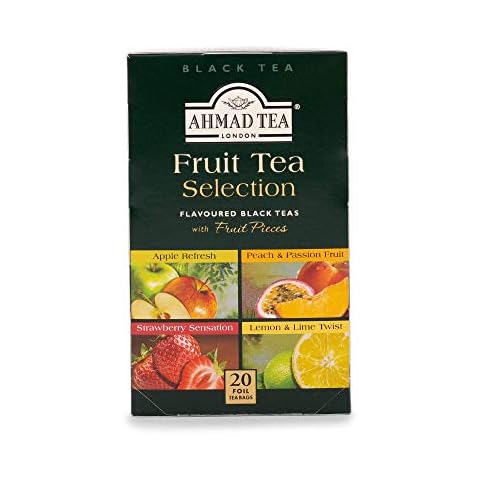 Ahmad Tea - Fruit Tea Selection - Früchtetee Sortiment aus schwarzem Tee - Apfel, Pfirsich & Passionsfrucht Cover