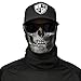 S A 1 Face Shield Black Skull Face Shield, Face Shields for Men and Face Shields for Women – UV Face Shield