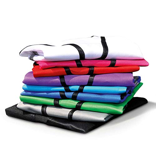 4business 4 Stück Signalweste magenta für Erwachsene Größen S - 3XL Polyester waschbar Sicherheitsweste 4er Set (S/M)
