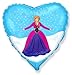 Produktbild Anna Frozen Herzform Folienballon Heliumballon 45cm