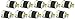 Hubbell HBL4770C Locking Plug, 15 amp, 277V, L7-15P, Black/White (Pack of 10)