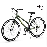 RegalRider Hybrid Bike, 7-Speed 700C City Commuter Bicycle, Low Step-Through Frame,...