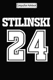  Composition Notebook: Stiles Stilinski Lacrosse Jersey Back Sport Notebook Journal/Notebook Blank Lined Ruled 6x9 100 Pages