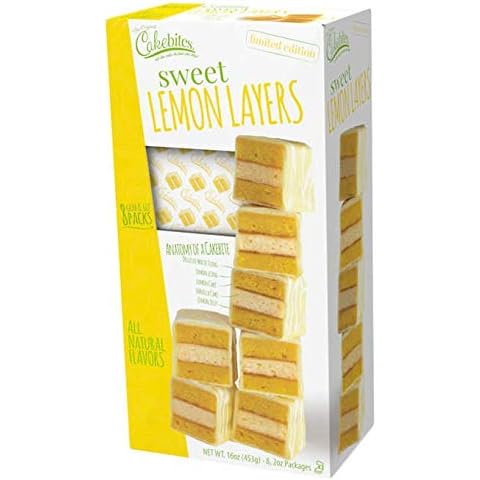The Original Cakebites by Cookies United, Grab-and-Go Bite-Sized Snack, Sweet Lemon Layers, 8 Pack of 3 Cookies Cover