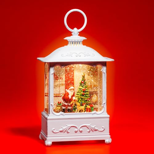 SIKORA WL11 LED Schneelaterne Wasserlaterne Klassisch eckig weiß mit...