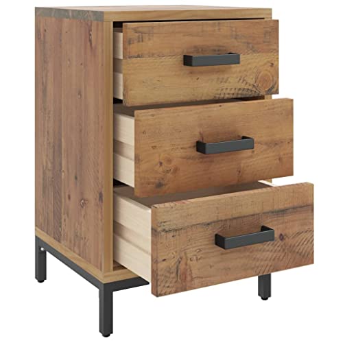 Table de chevet gain de place marron pour organiser votre chambre avec style