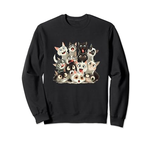 Divertidos amantes de los gatos, gatitos, mascotas, animales, mamá, papá, mujeres, hombres, niños Sudadera