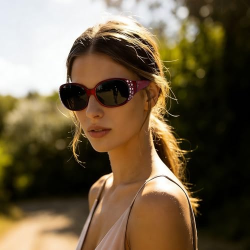 Image of HAOLOTA Polarized Sunglasses for Men Women Designer Driving Glasses Lightweight UV400 Protection