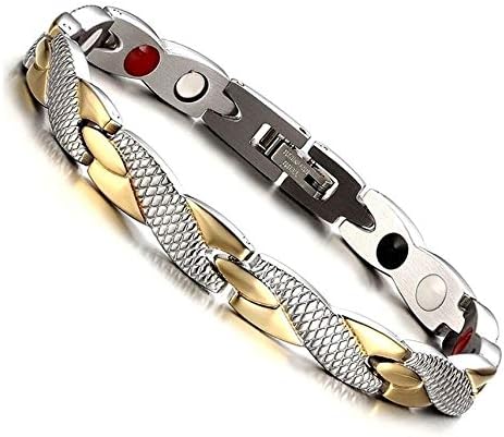 Amazon Univarc ブランド シルバー ゴールド ブレスレット レディース メンズ ユニセックス ジュエリークロス ポーチ バッグ 保証書 豪華5点セット 男女共用 フリーサイズ ペア ブレスレット としても U ブレスレット 通販