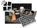 puzzleYOU: SMART Sorted® | Puzzle 1000 Teile leicht gemacht „Japanisches Sushi: Maki, Nigiri und Inside-Outside-Rollen“ – aus der Puzzle-Kollektion Sushi