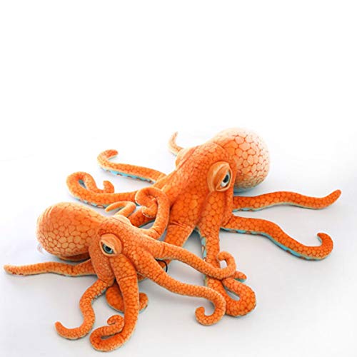 AmiAbi 1 Pcs Simulação Polvo Polvo Boneca de Pelúcia Almofada de Pelúcia Fundo marinho Animal Lula B