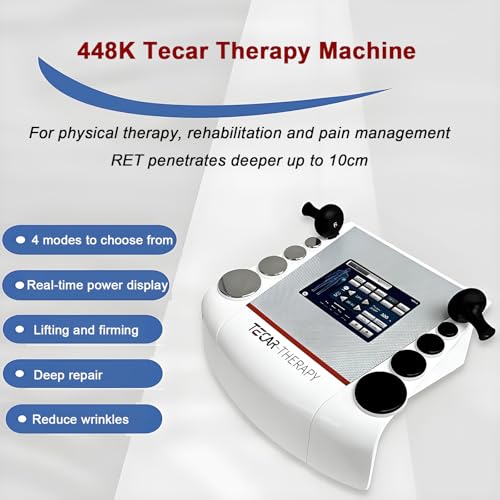 LBMED Macchina per Tecarterapia,Macchina per Terapia Ad Onde D'urto Extracorporee con 4modalità Regolabili E 10 Parti del Corpo,energia Infinitamente Regolabile E Funzione Temporizzazione0-30minuti - 2