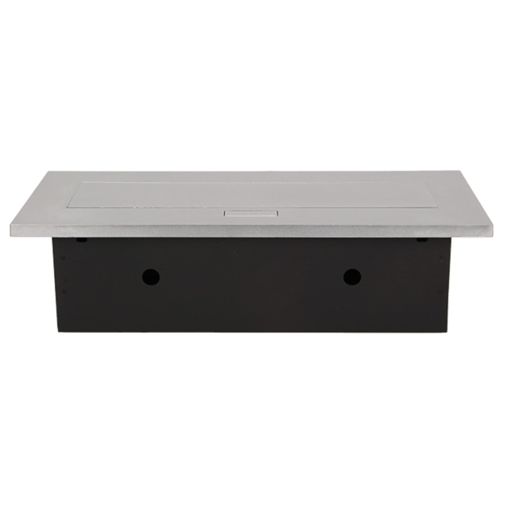 Orno AE-1336/B Bloc Multiprise Electrique Encastrable Escamotable 3 Prises 2500W (Argent)