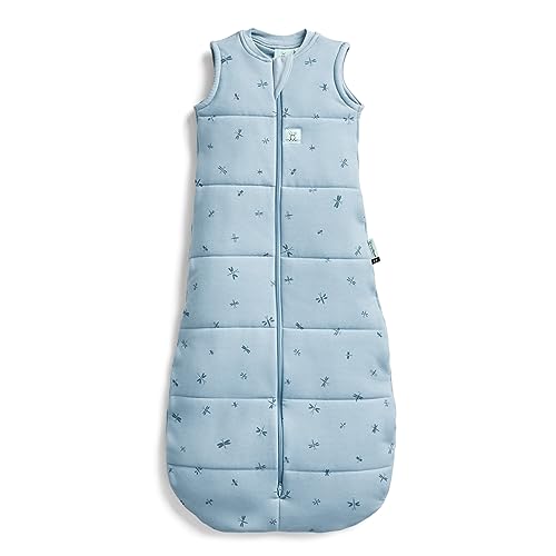 ergoPouch 2.5 TOG Sleeping Bag, 2-4 Years, Dragonflies Print – Organic Jersey Cotton, Sleeveless, Arms-Out Design, Warm & Comfortable, Ideal For Room Temperatures (15–21°C)