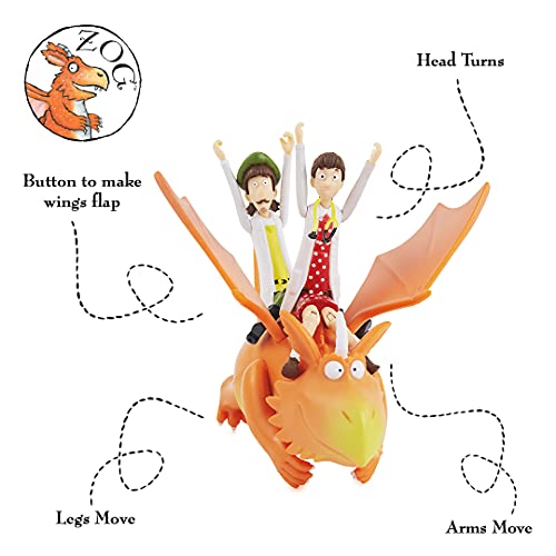 WOW! STUFF Zog and the Flying Doctors Story Time Set | Collectable Articulated Character Action Figures | Official Toys and Gifts from The Julia Donaldson and Axel Scheffler Books and Films