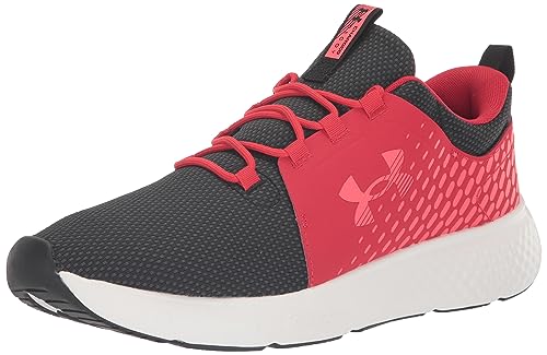 Under Armour Señuelo Cargado, Zapatillas Hombre, Negro Rojo, 42.5 Eu